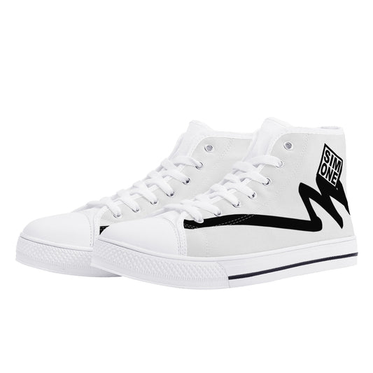 Jagged Edge Women's High Top Canvas Shoes