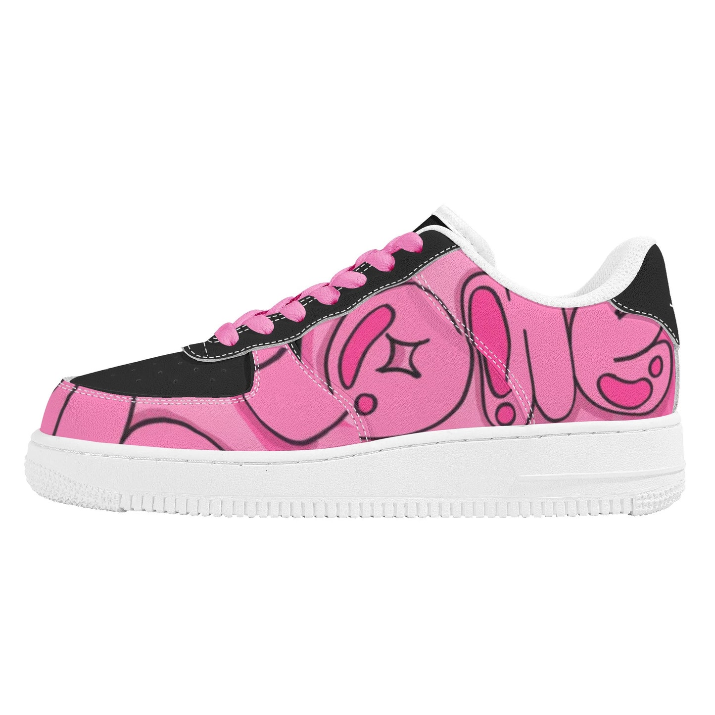 Sim-1 Graffiti  Low Top Leather Sport Sneakers